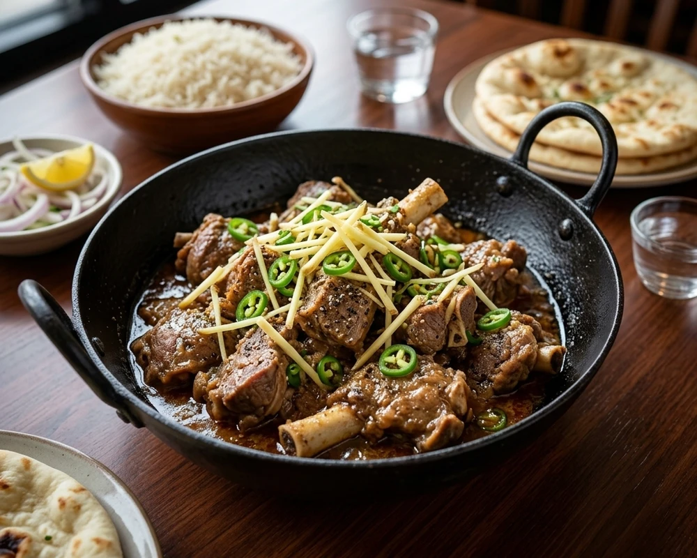 Namak Mandi Lamb Karahi at Shinwari Karahi in Castleridge, Calgary, AB